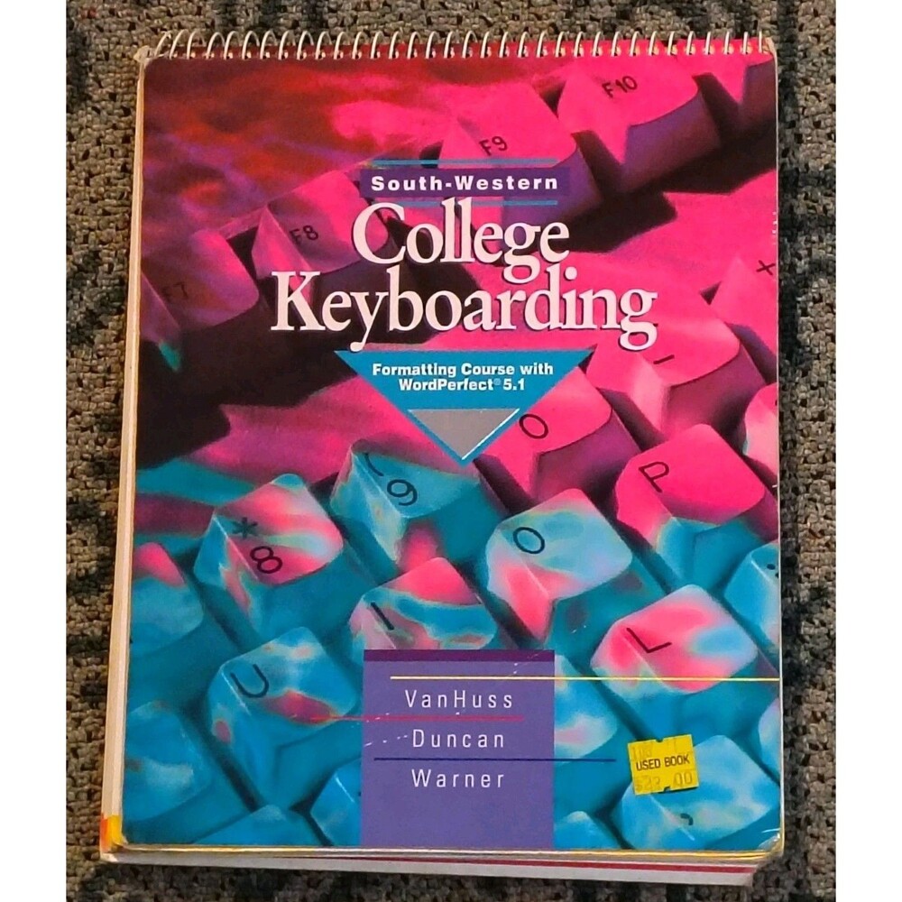 College Keyboarding Formatting Course With Word perfect 5.1